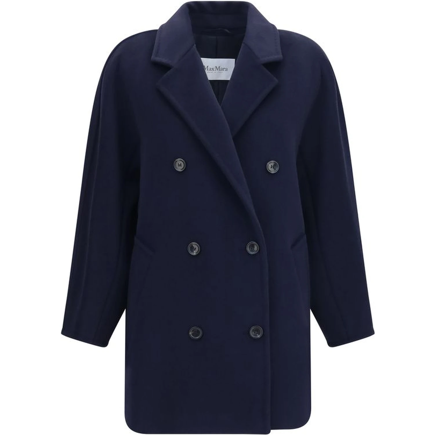 Blue Wool Oves Aries Full-Length Jacket