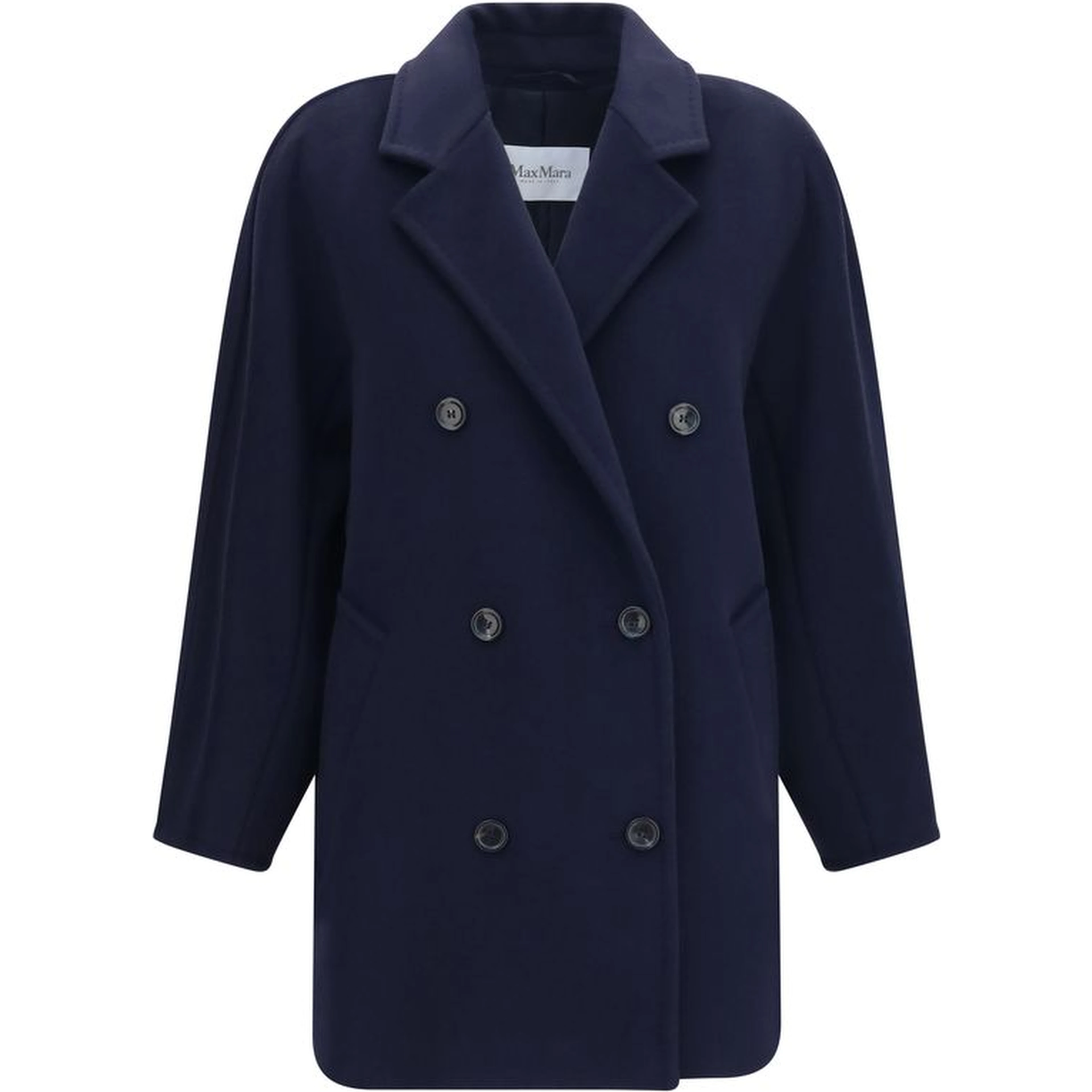 Blue Wool Oves Aries Full-Length Jacket