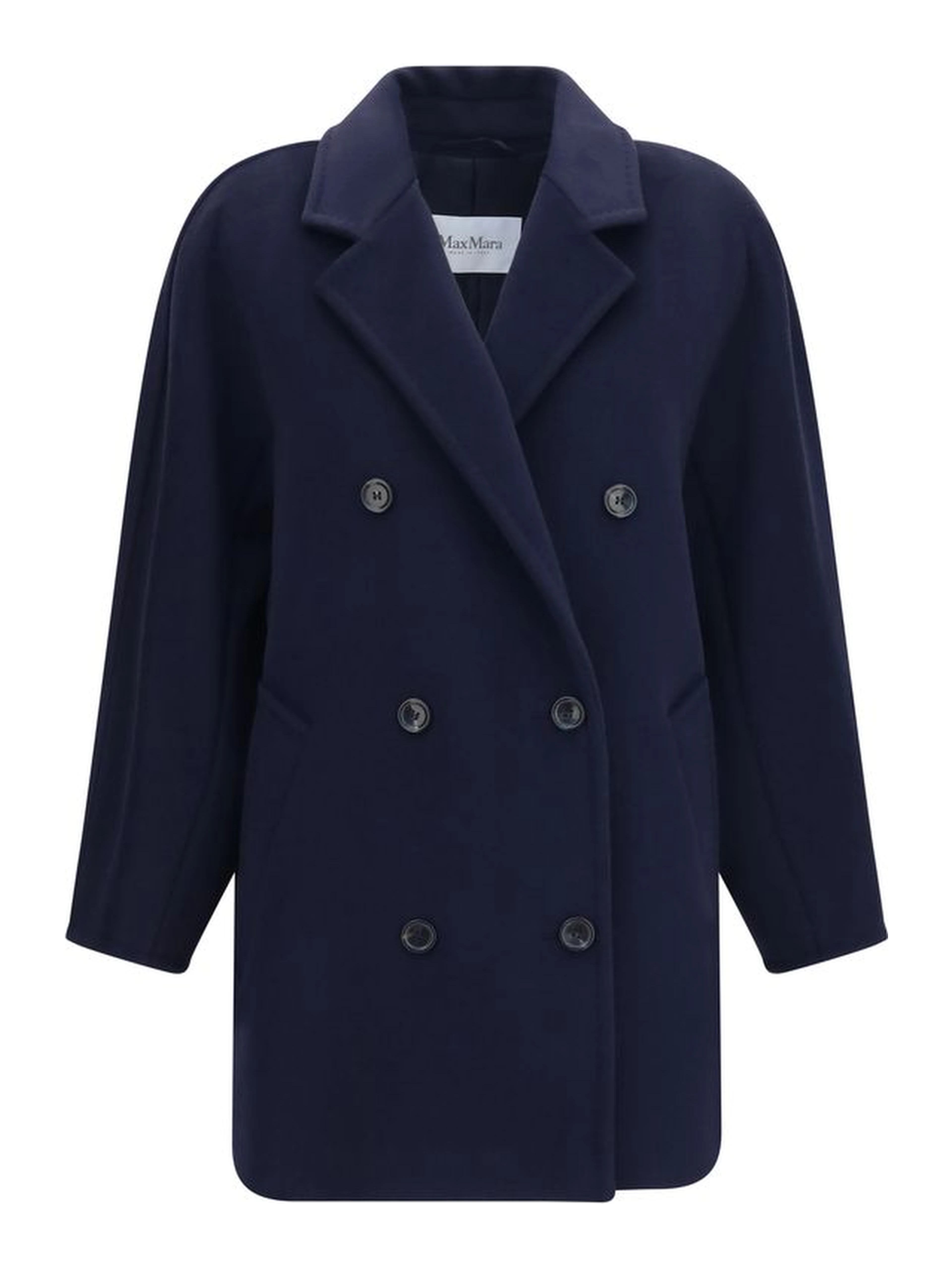 Blue Wool Oves Aries Full-Length Jacket