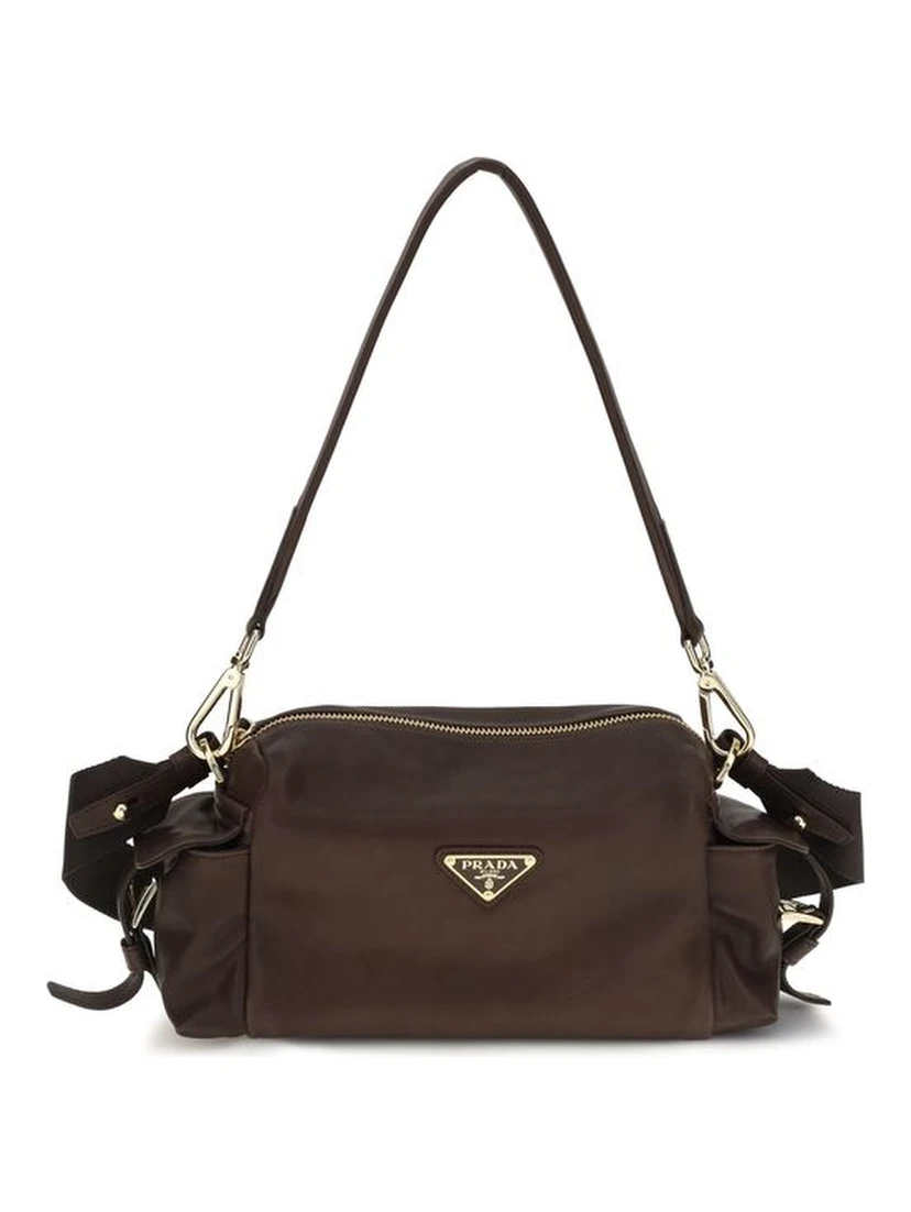 Brown Napa Leather / Calf Bos Taurus Shoulder Bag