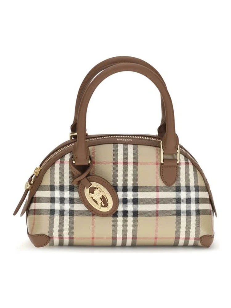 Beige Canvas Handbag