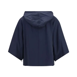 Blue Polyamide Sweatshirt