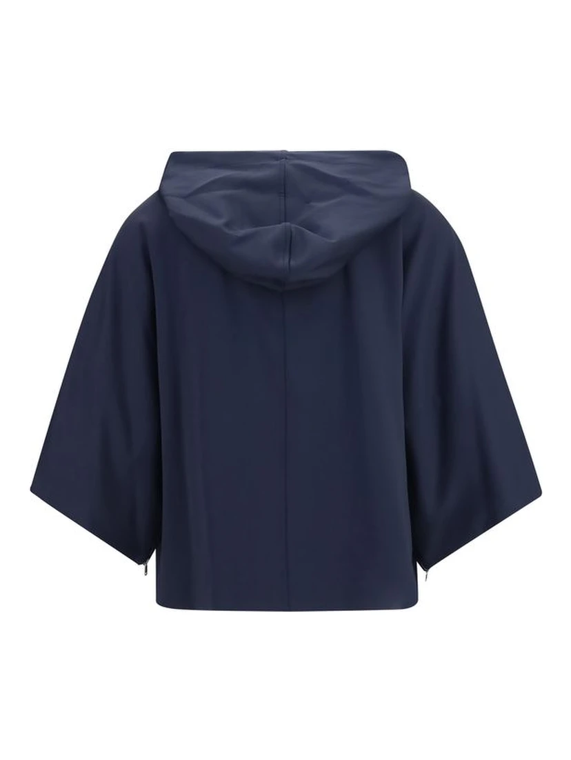 Blue Polyamide Sweatshirt
