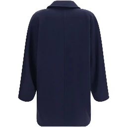 Blue Wool Oves Aries Full-Length Jacket
