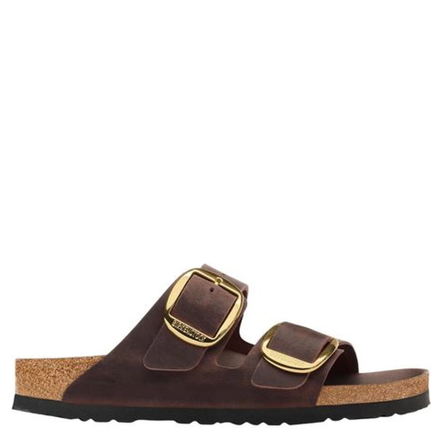 Brown Leather Flat Sandals