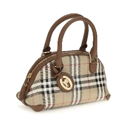 Beige Canvas Handbag