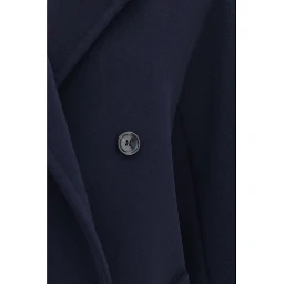 Blue Wool Oves Aries Full-Length Jacket
