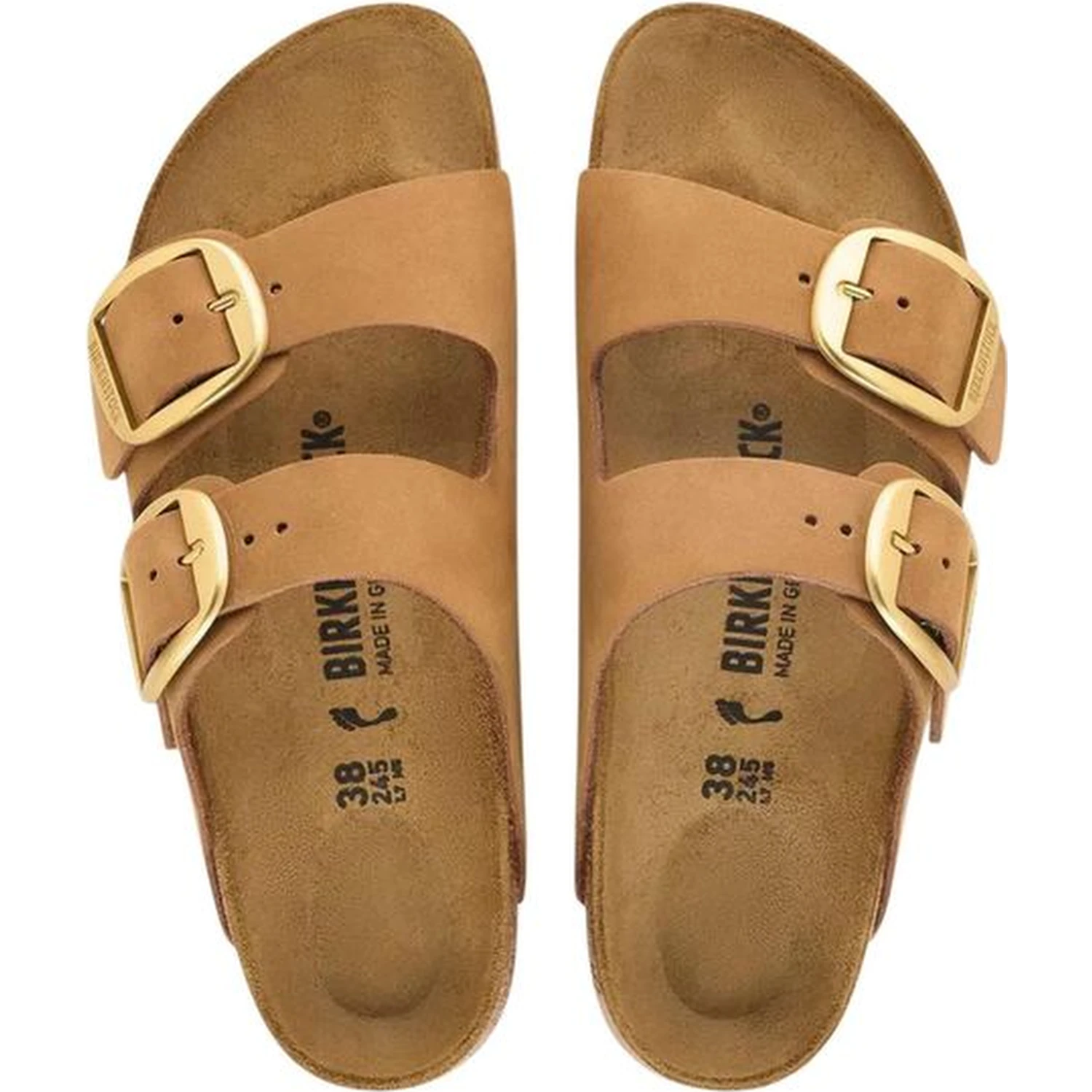Brown Leather Flat Sandals