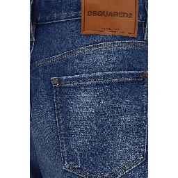 Blue Cotton Bermuda Shorts