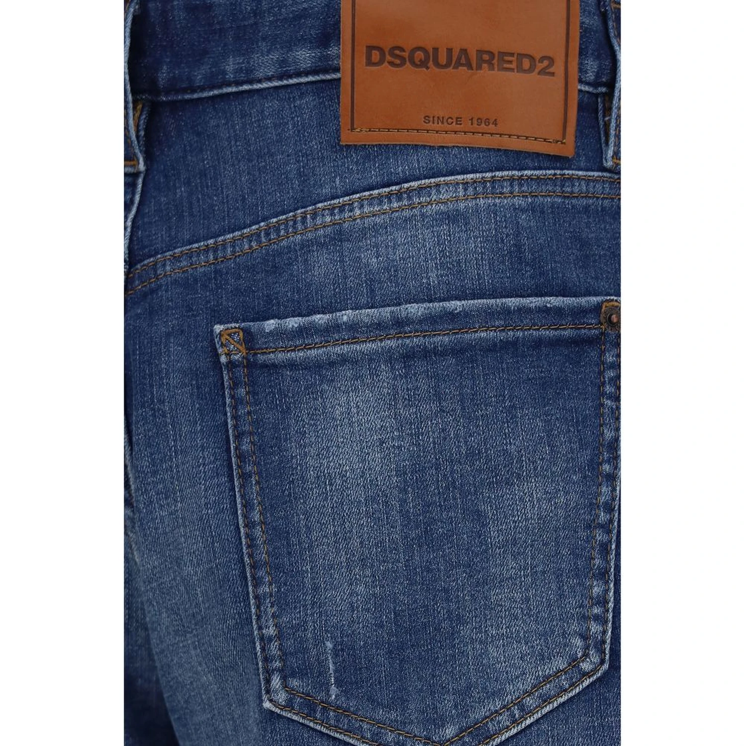 Blue Cotton Bermuda Shorts