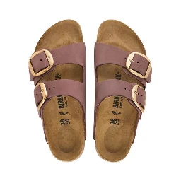 Multicolor Leather Flat Sandals