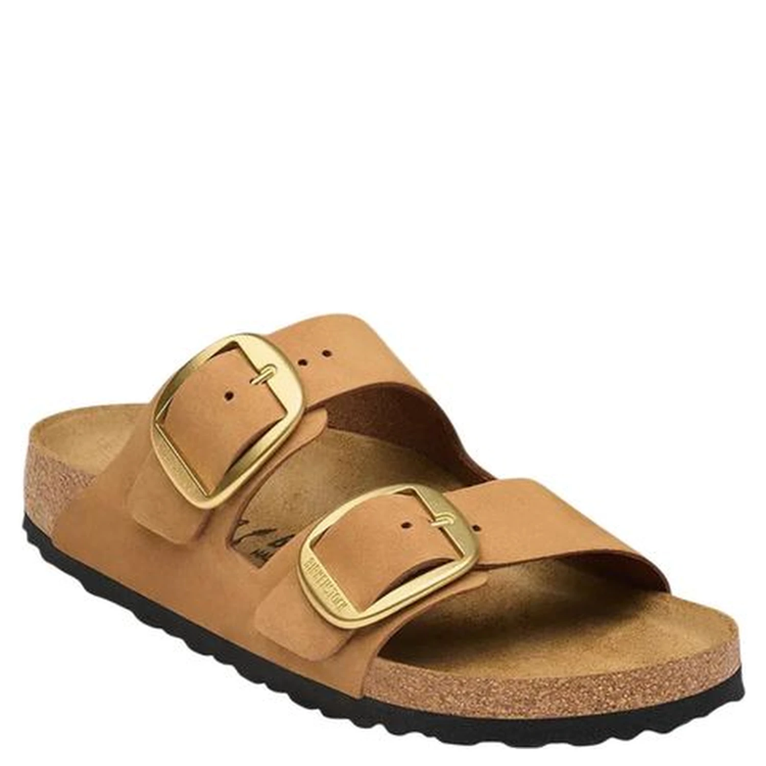 Brown Leather Flat Sandals