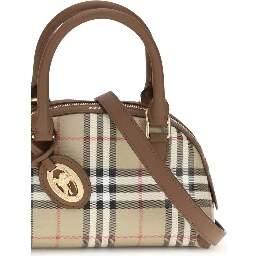 Beige Canvas Handbag