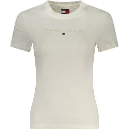 White Cotton Women's T-Shirt