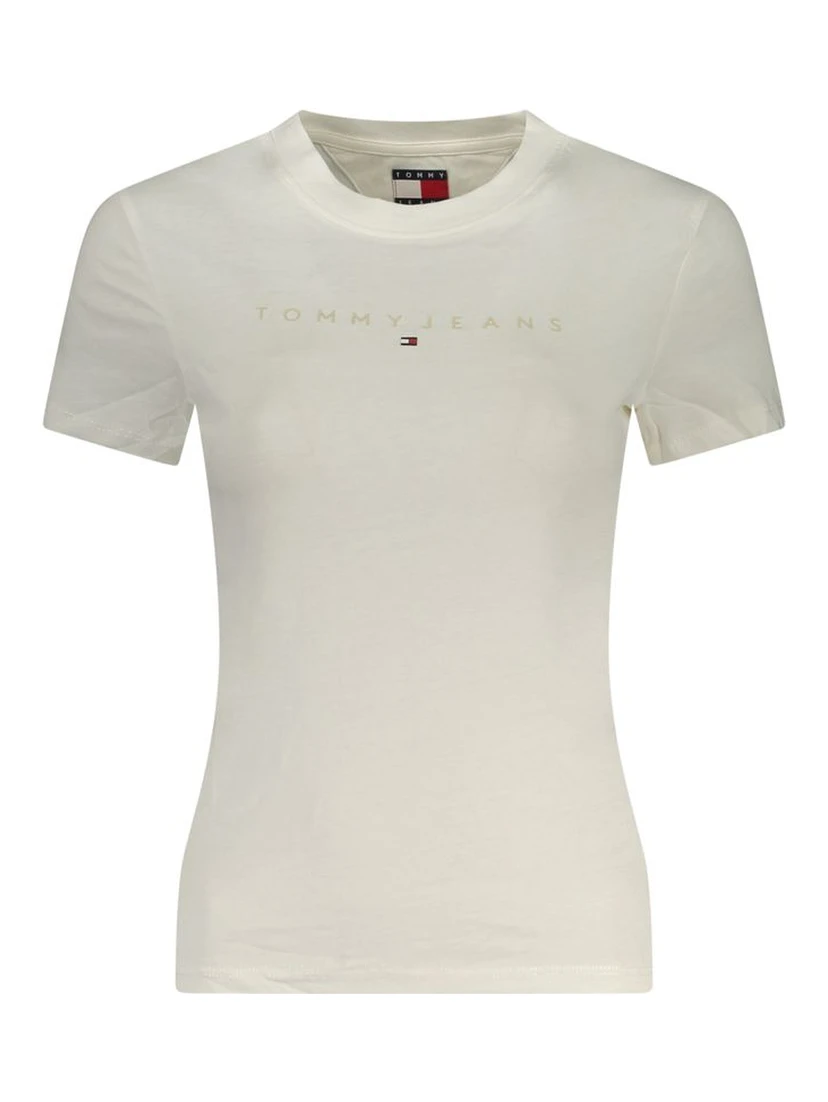 White Cotton Women's T-Shirt