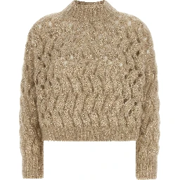 Beige Wool Cardigan