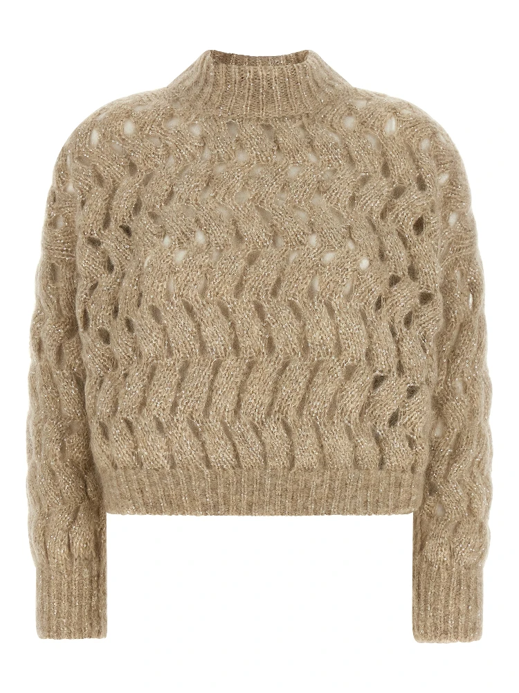 Beige Wool Cardigan