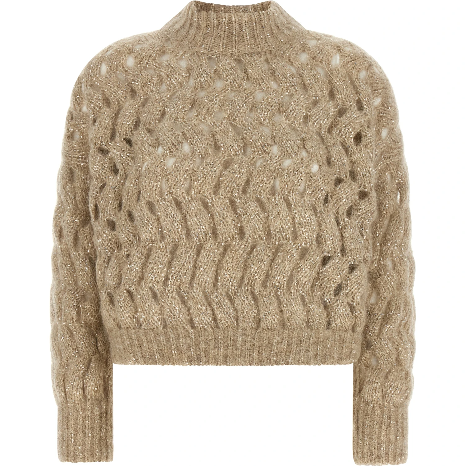 Beige Wool Cardigan