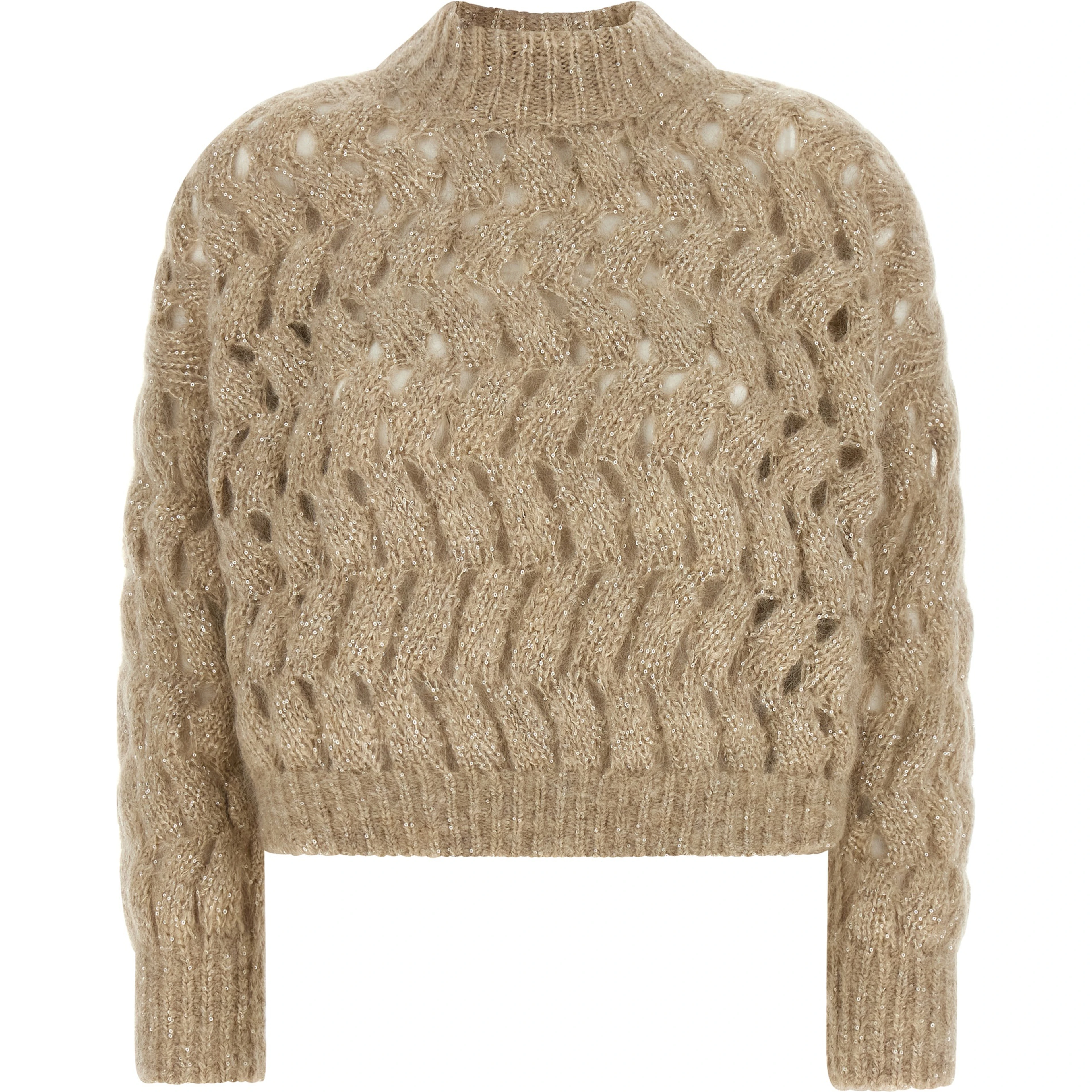 Beige Wool Cardigan