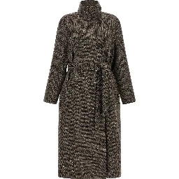 Brown Virgin Wool Coat