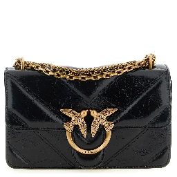 Black Calfskin Crossbody Bag