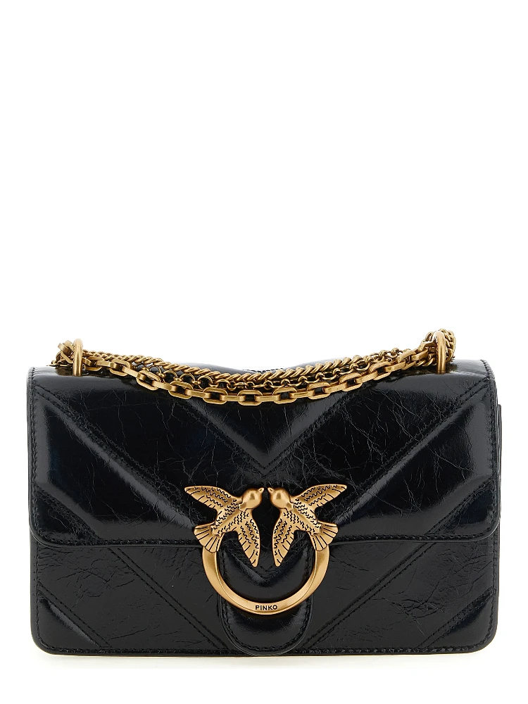 Black Calfskin Crossbody Bag