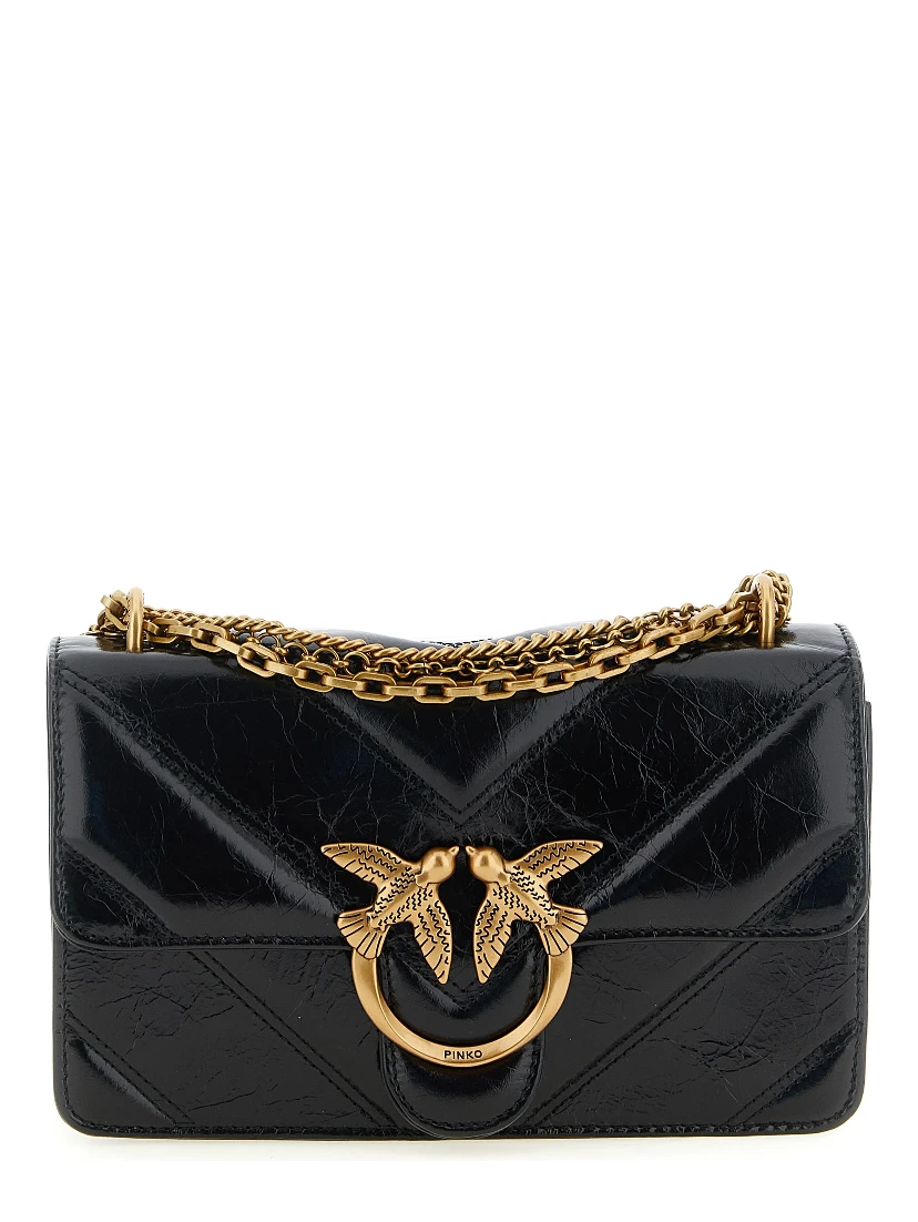 Black Calfskin Crossbody Bag
