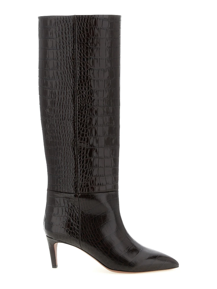 Brown Calfskin Over The Knee