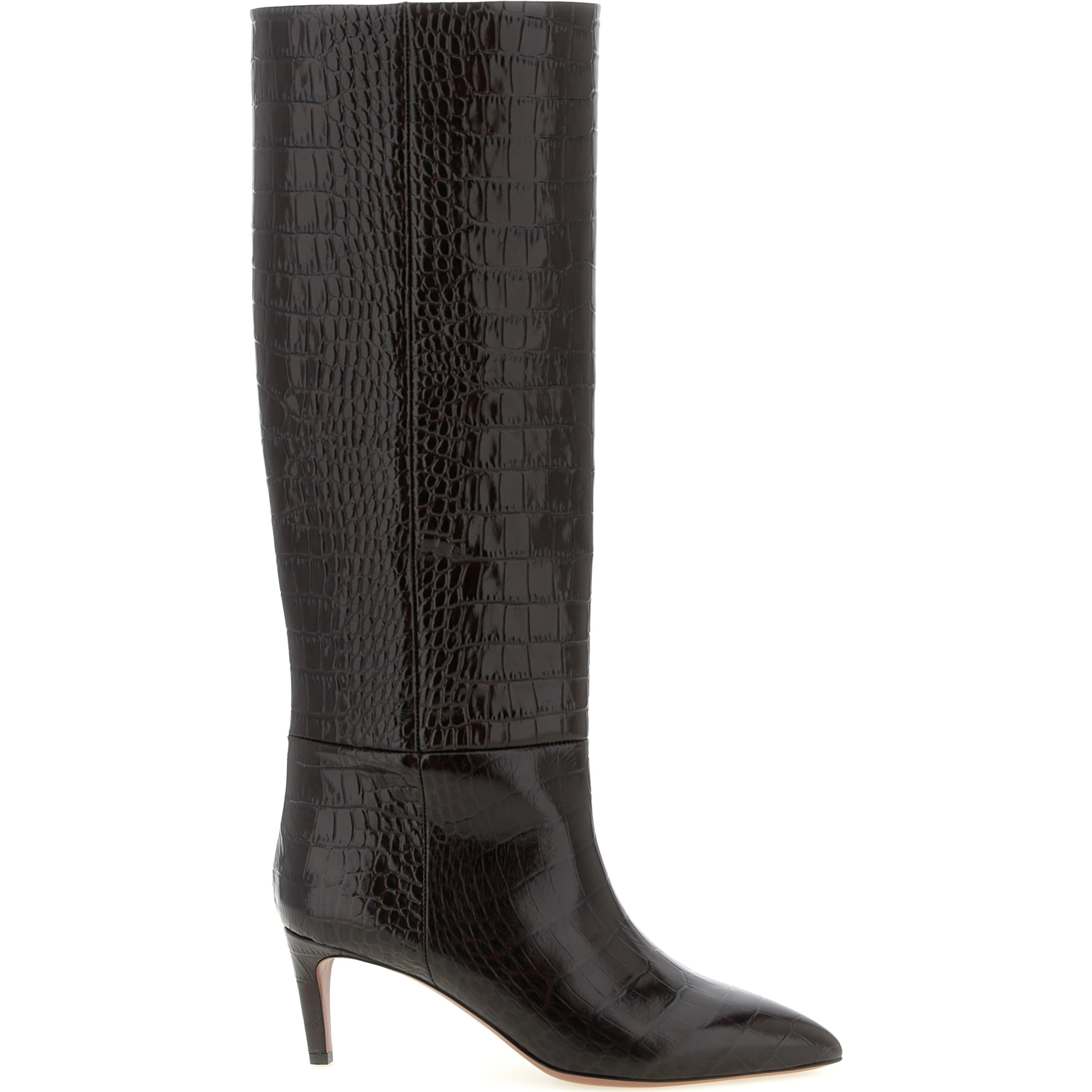 Brown Calfskin Over The Knee