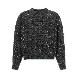 Gray Elastane Cardigan