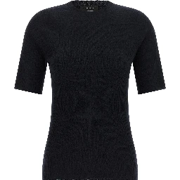 Blue Virgin Wool T-Shirt