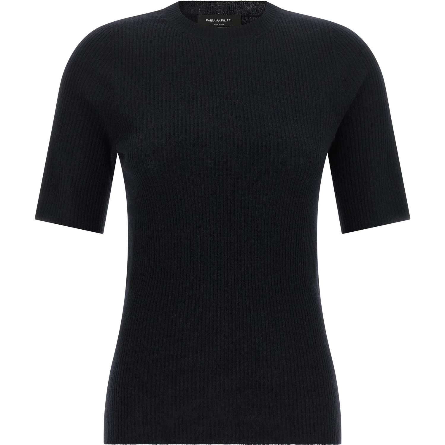 Blue Virgin Wool T-Shirt