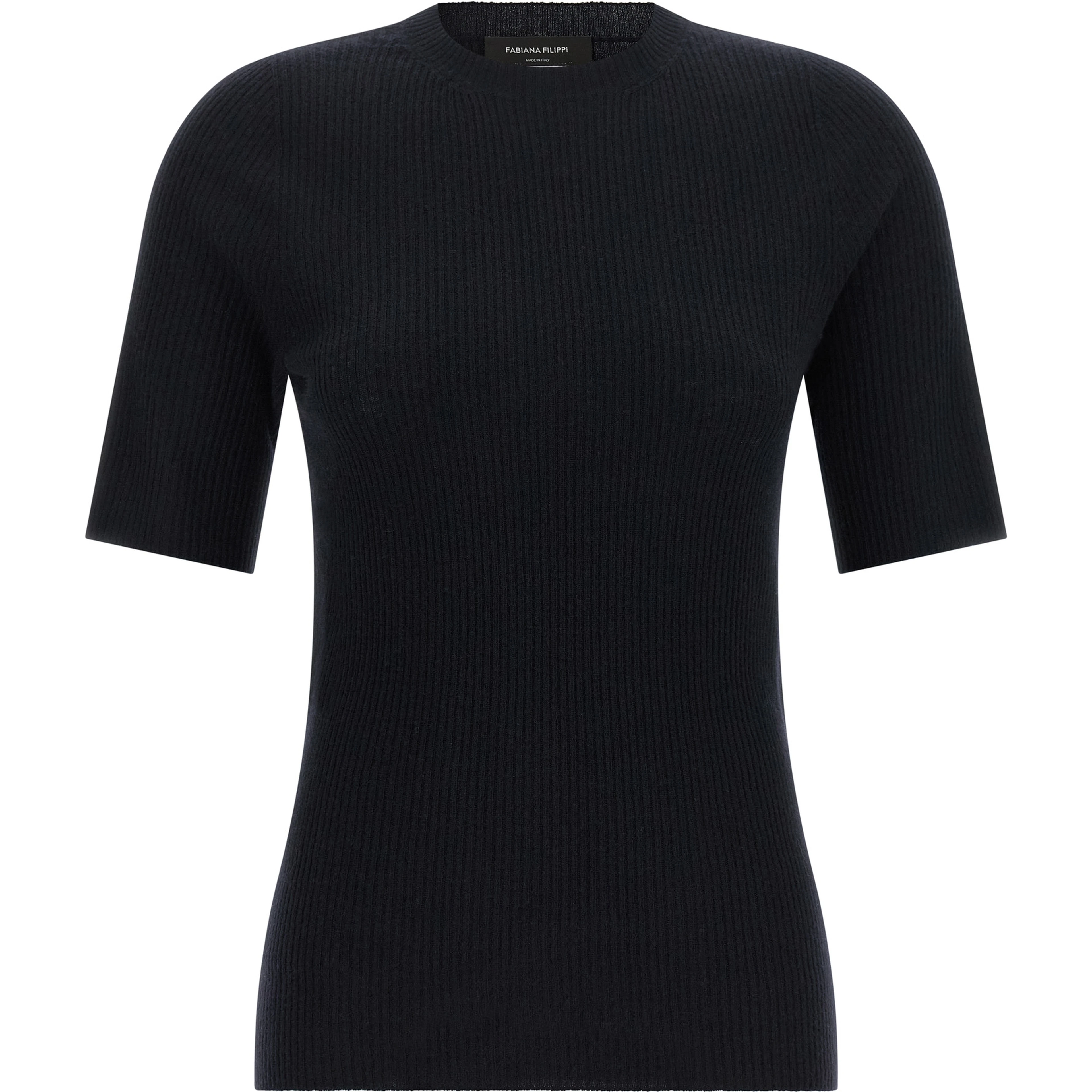 Blue Virgin Wool T-Shirt
