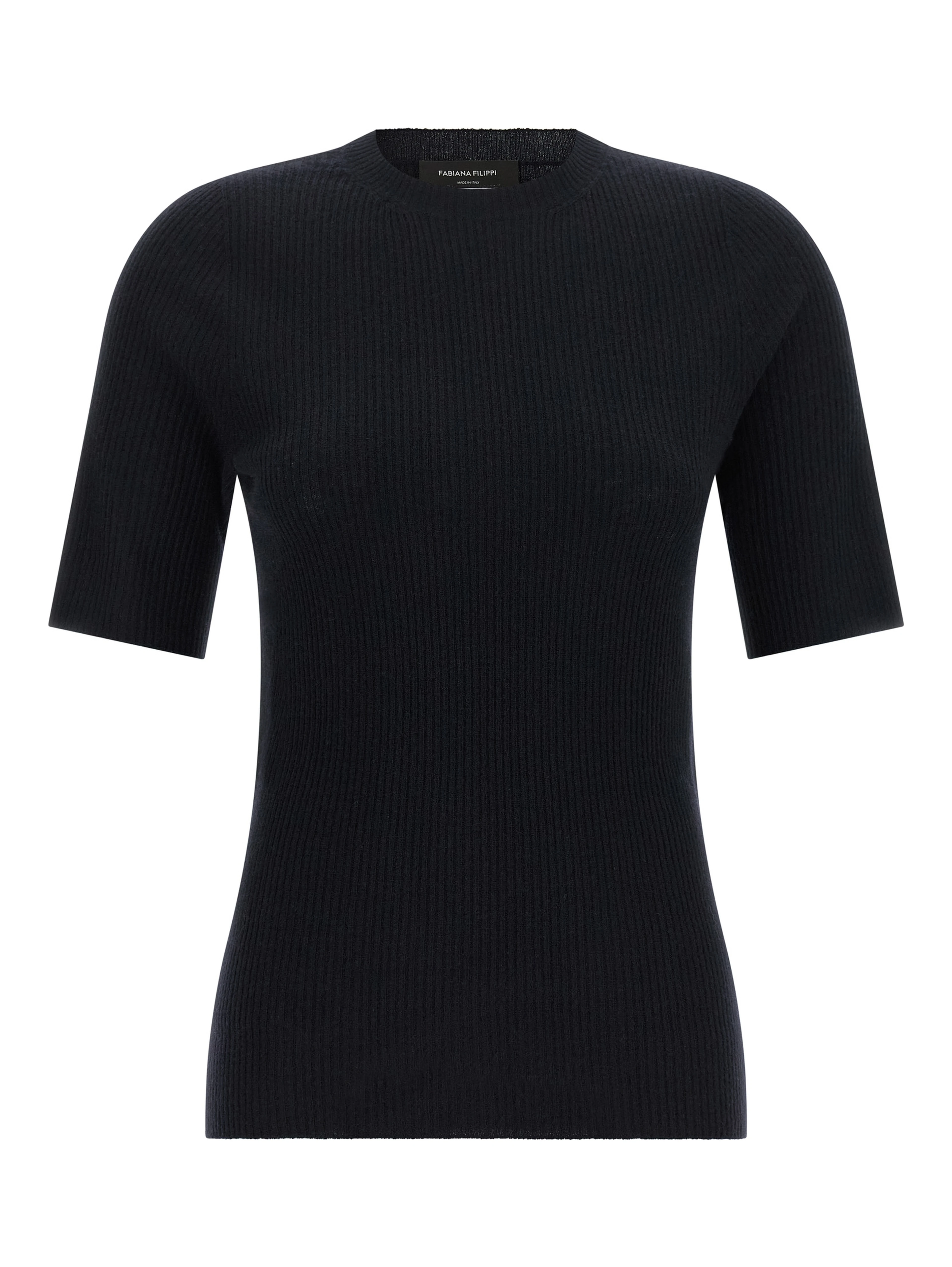 Blue Virgin Wool T-Shirt