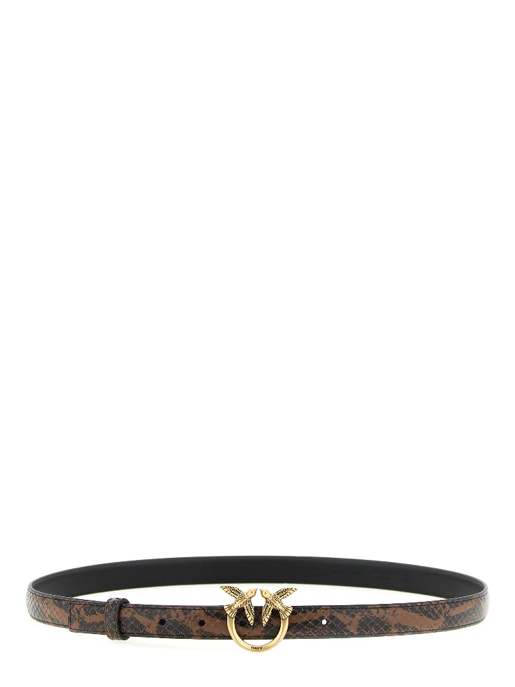 Brown Calfskin Thin Belt