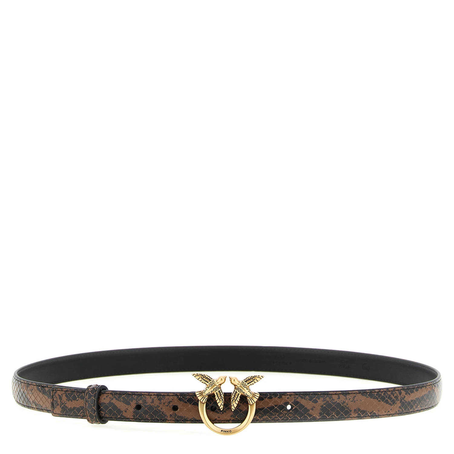 Brown Calfskin Thin Belt