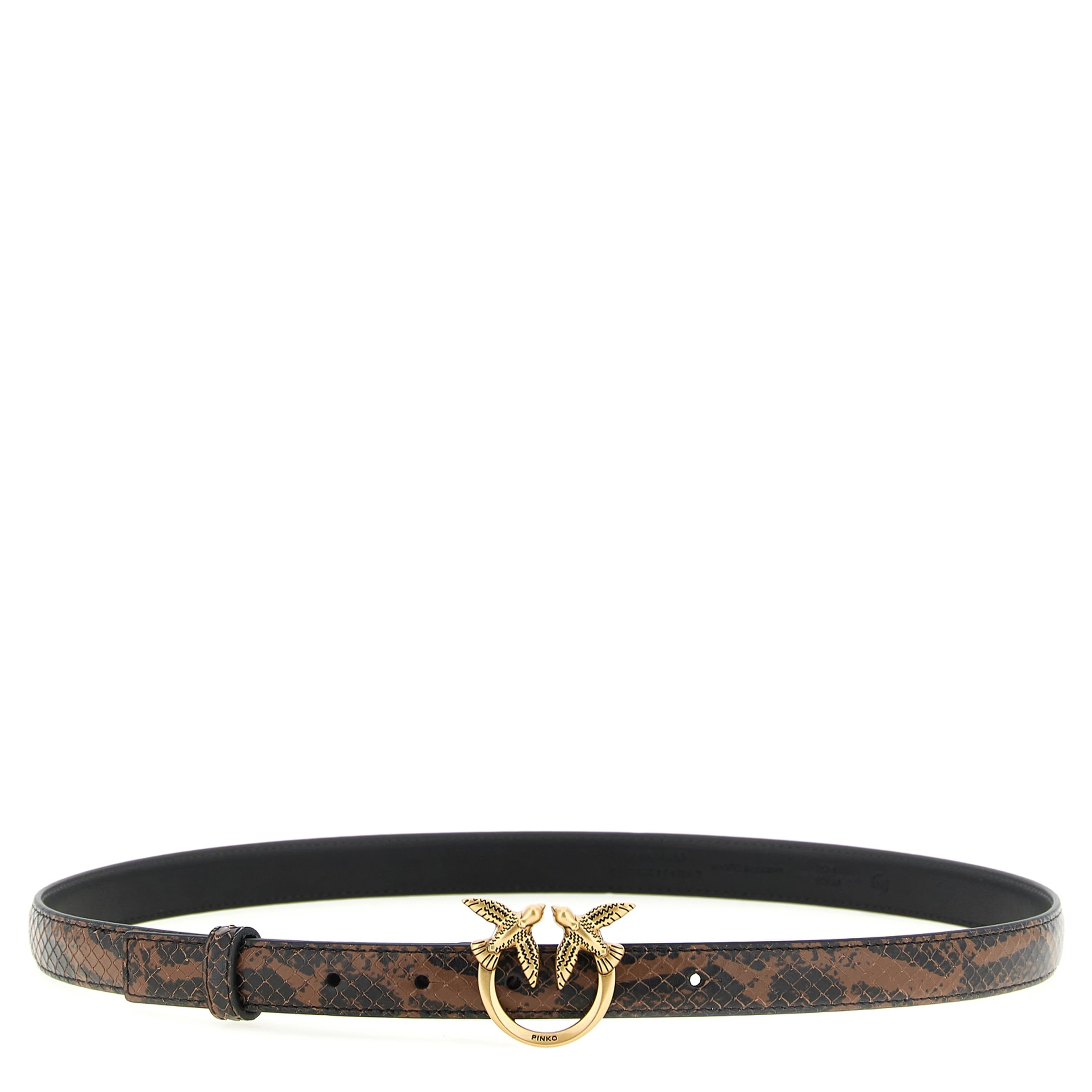 Brown Calfskin Thin Belt