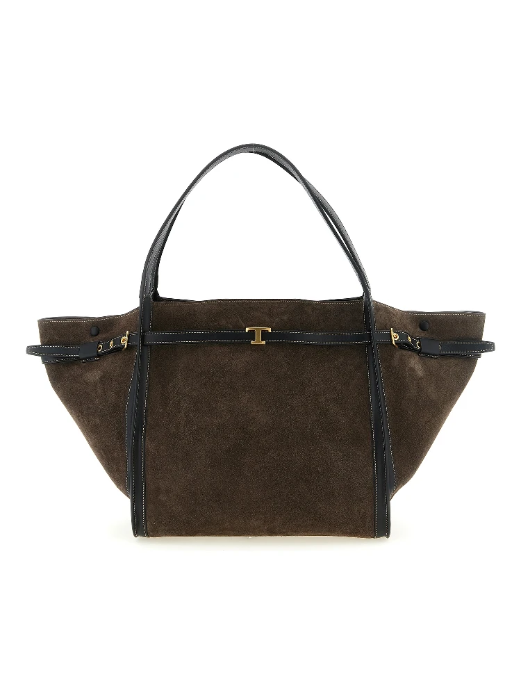 Brown Calfskin Tote Bag
