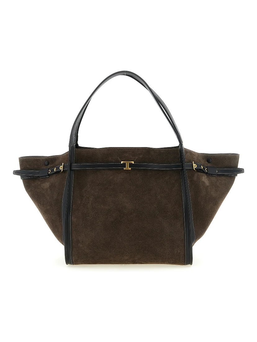 Brown Calfskin Tote Bag