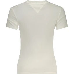 White Cotton Women's T-Shirt