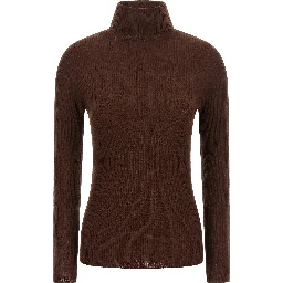 Brown Virgin Wool Cardigan