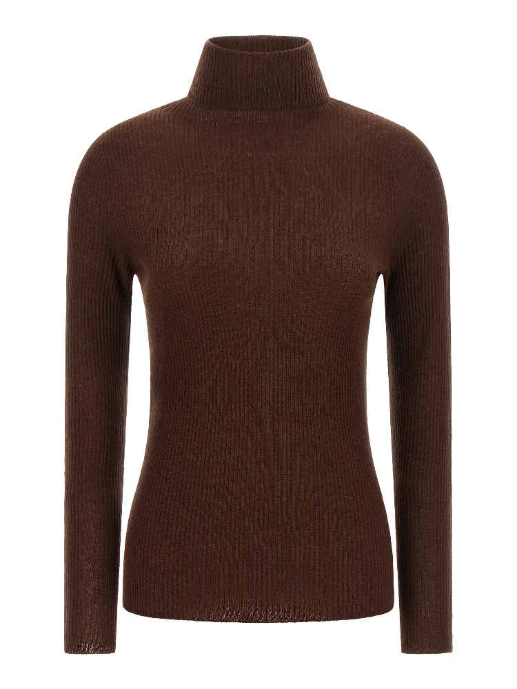 Brown Virgin Wool Cardigan