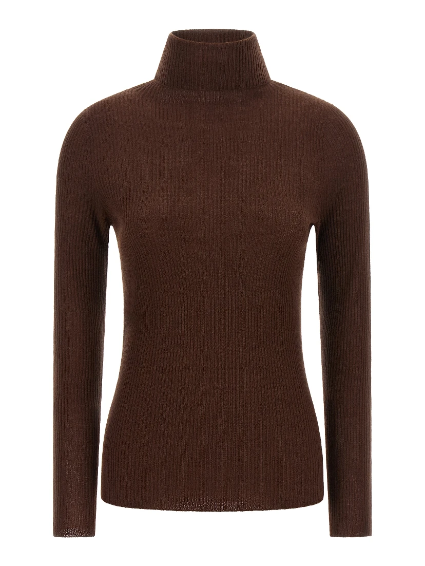 Brown Virgin Wool Cardigan