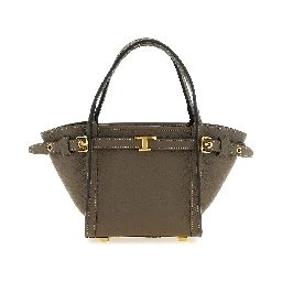 Gray Calfskin Tote Bag