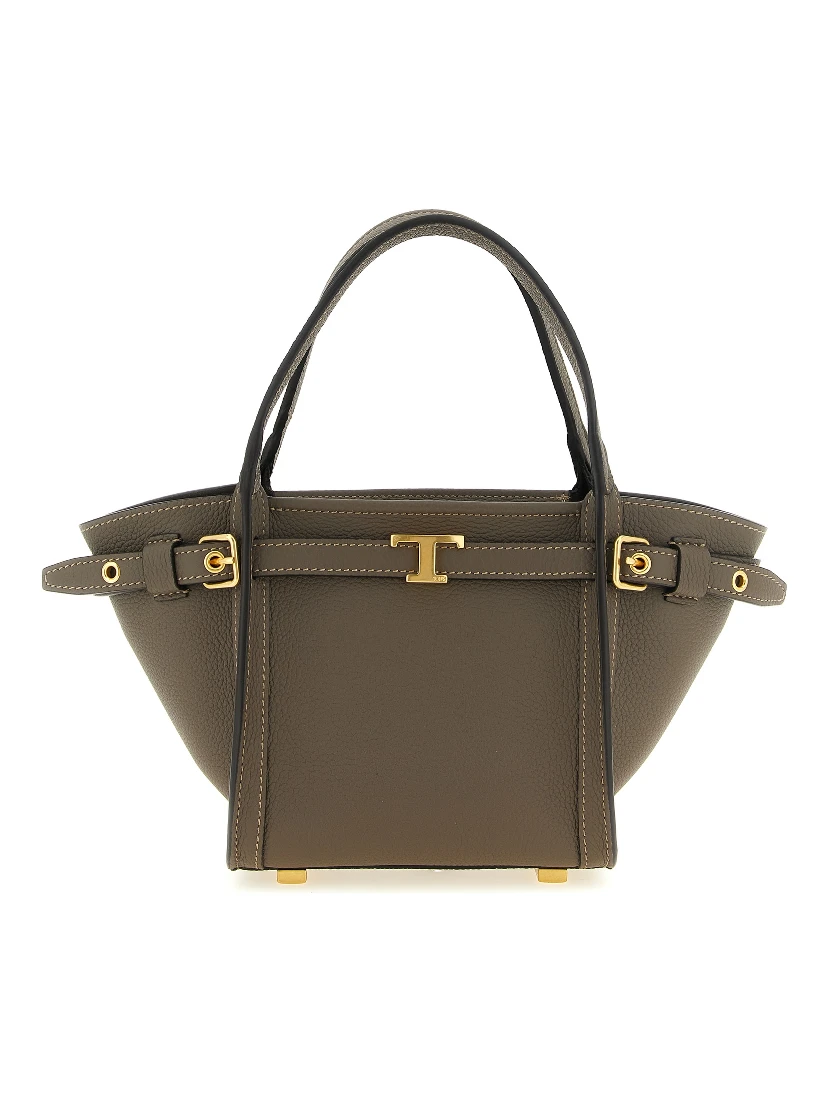 Gray Calfskin Tote Bag