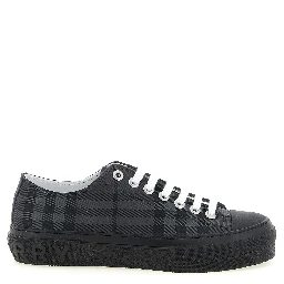 Gray Polyamide Low Top Sneakers
