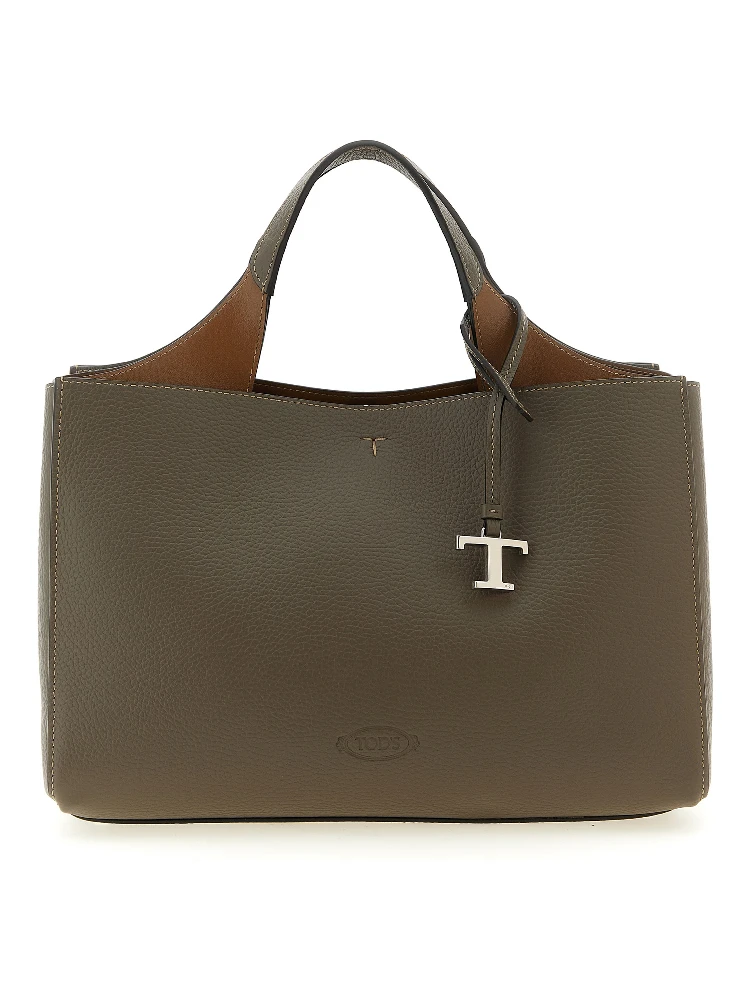 Gray Calfskin Handbag