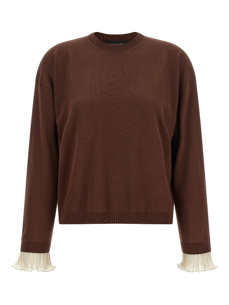 Brown Virgin Wool Cardigan