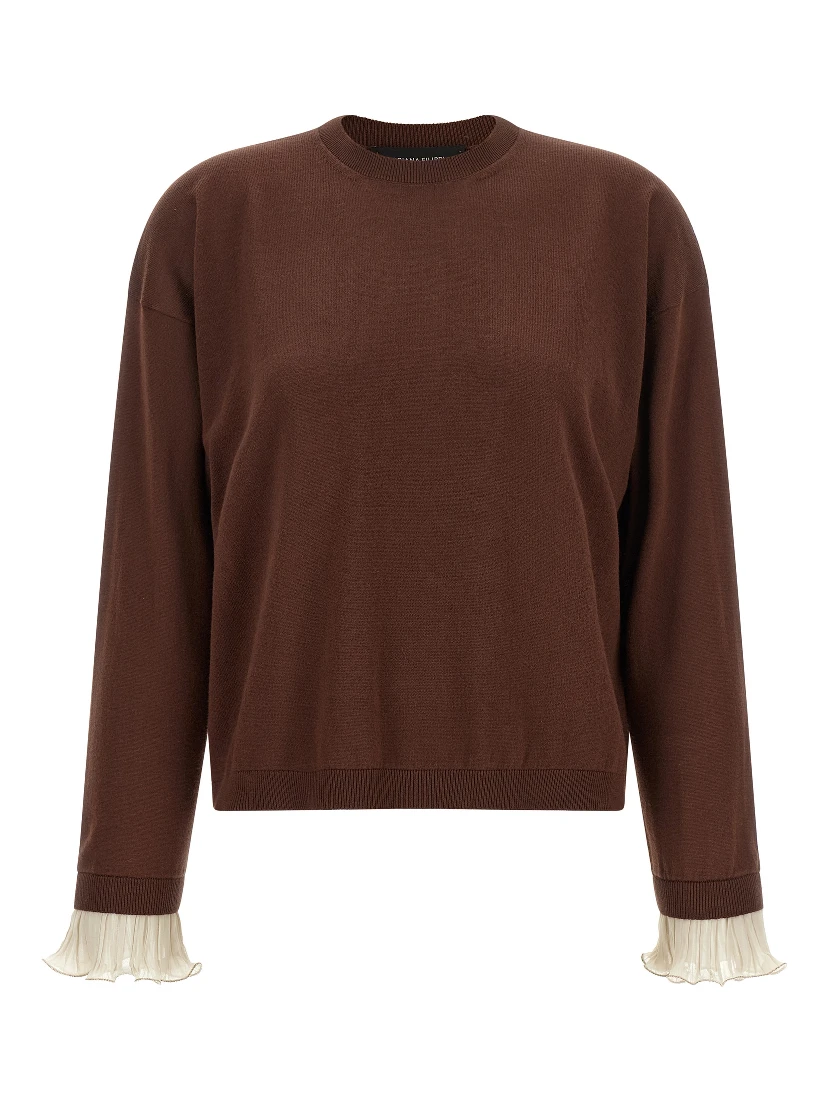 Brown Virgin Wool Cardigan