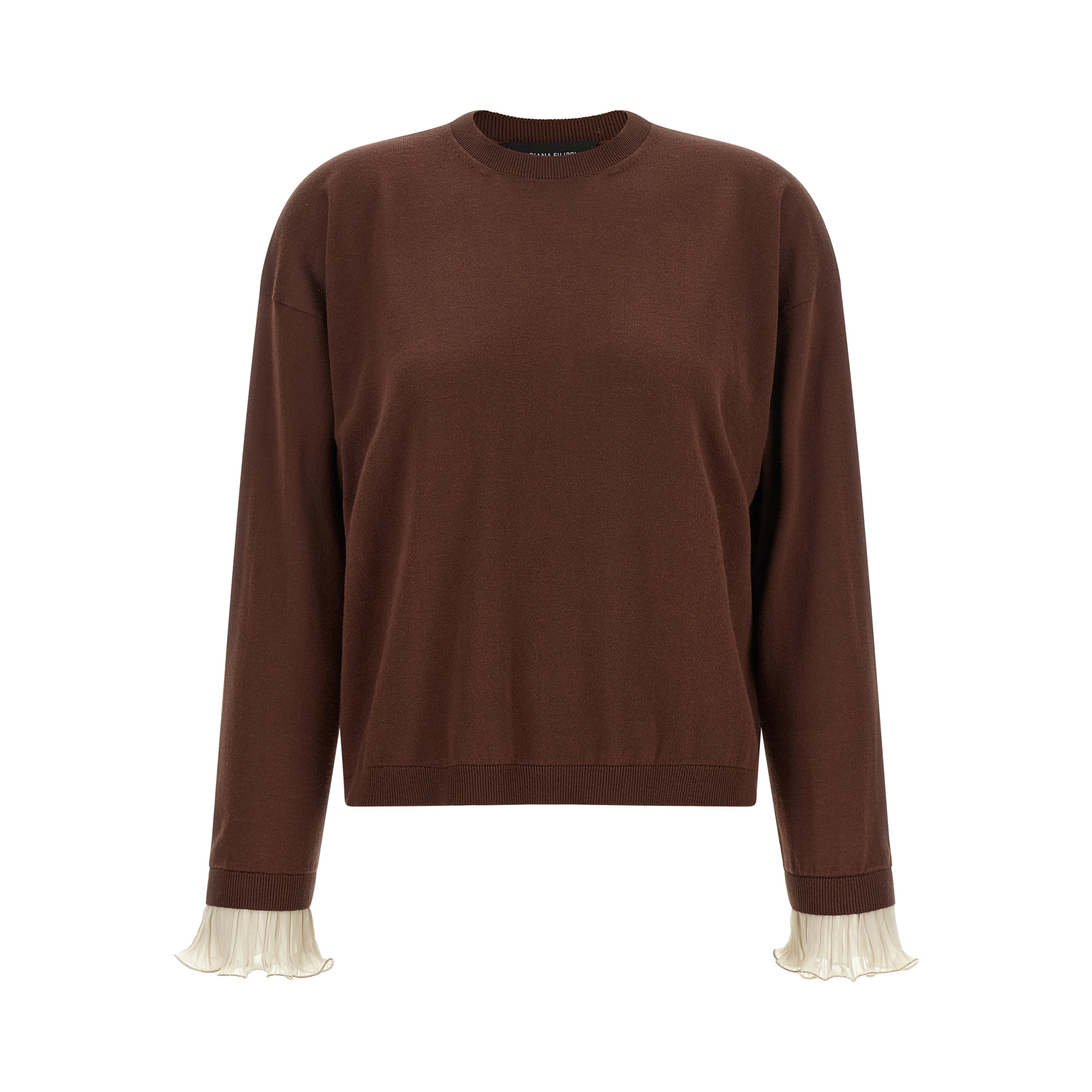 Brown Virgin Wool Cardigan
